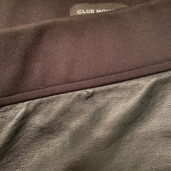 Club Monaco Faux Leather Paneled Leggings - Picture 3 of 5